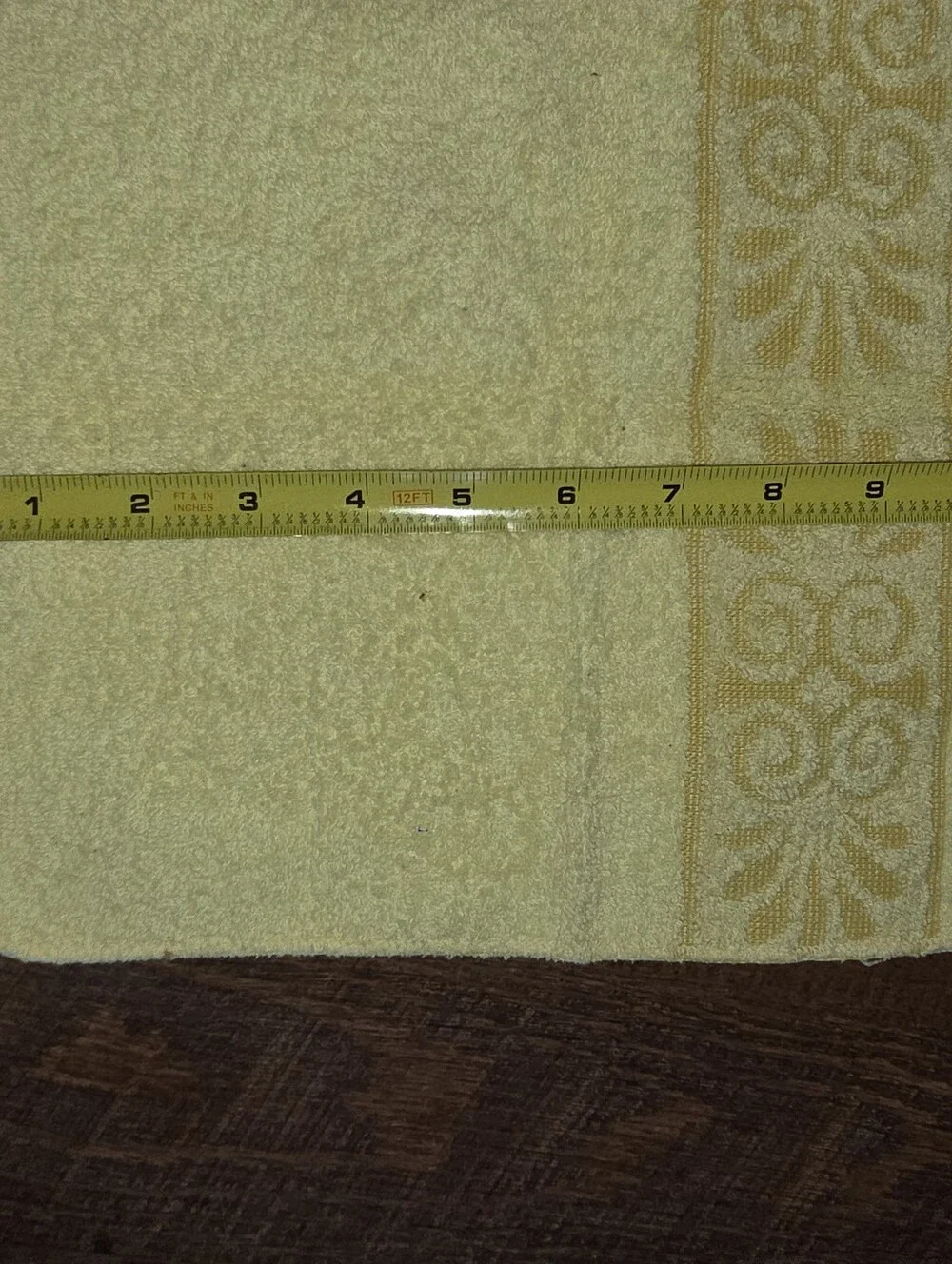 Vintage Cannon Monticello Santa Cruz Yellow Washcloths Set Of 4 NWOT